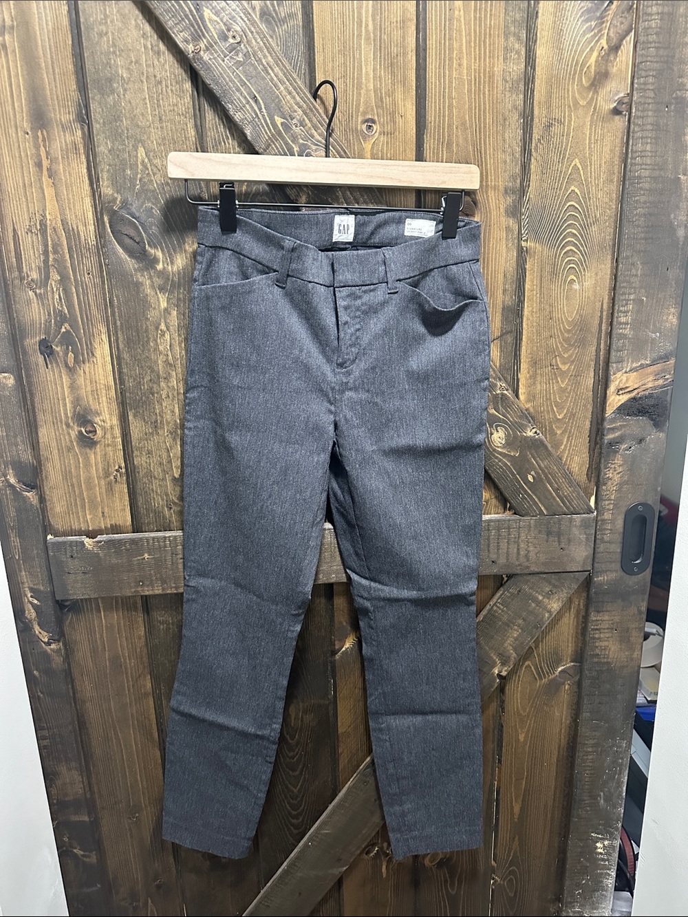 GAP Charcoal Skinny Ankle Pants